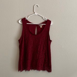Banana Republic Burgundy Top